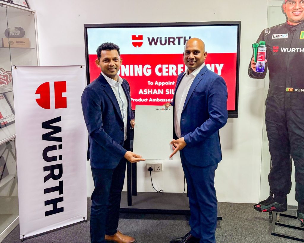 Pic Wurth Lanka Reaffirms Brand Partnership with Racing Icon Ashan Silva