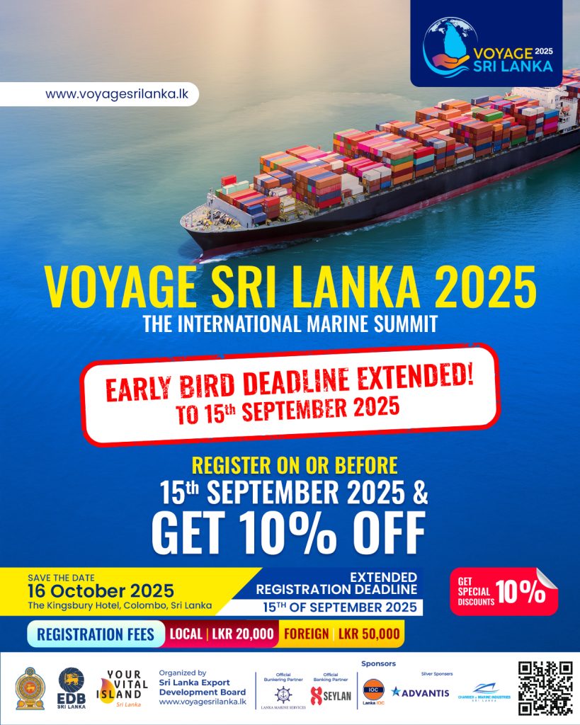Voyage Sri Lanka 2025 Marine Summit to spotlight Blue Economy 6 Early Bird Discount Extended Flyer 002