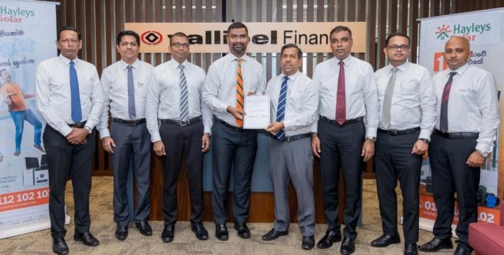 Vallibel Finance offers loans for Hayleys Solar customers 10 Hayleys