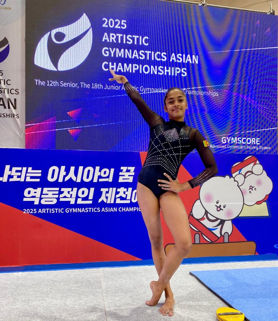Gymnast Nuyara Fernando balances on Asia’s elite stage 3 Nuyara Fernando 2