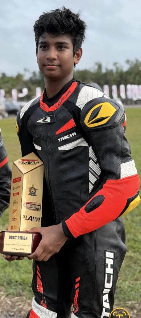 AIS rider Chenuka Caldera flies as Sri Lanka’s lone Asia Talent Cup contender 2 Chenuka Caldera