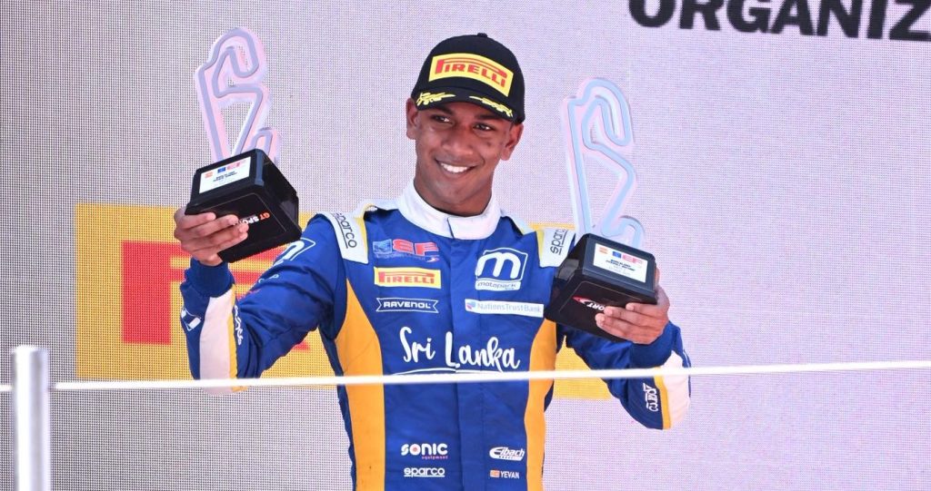 Yevan David creates history as first Sri Lankan to win Euroformula Open Rookie Title 1 Yevan David
