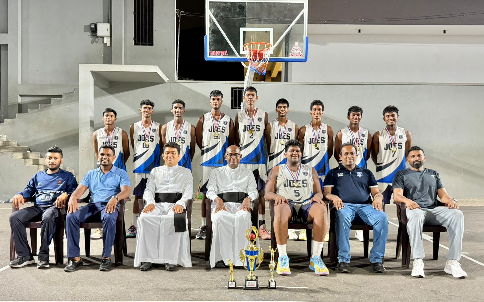 St Josephs College Under 20 basketball team 1 2