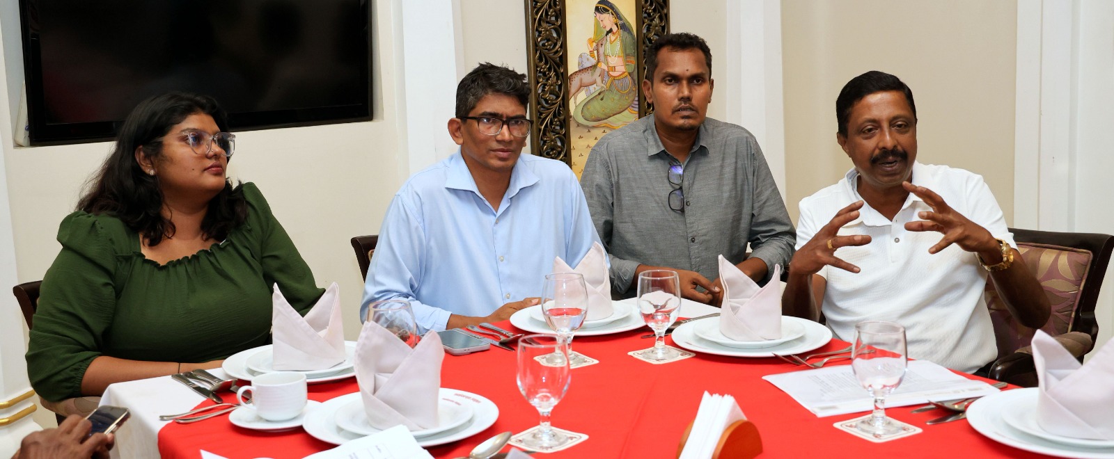 Volleyball press conference photo