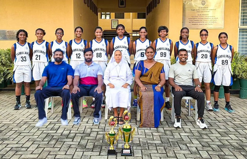 Holy Family Convent seal historic U-13 Basketball Championship 2 Holy Family Convent Under 13 Girls Basketball Team 1