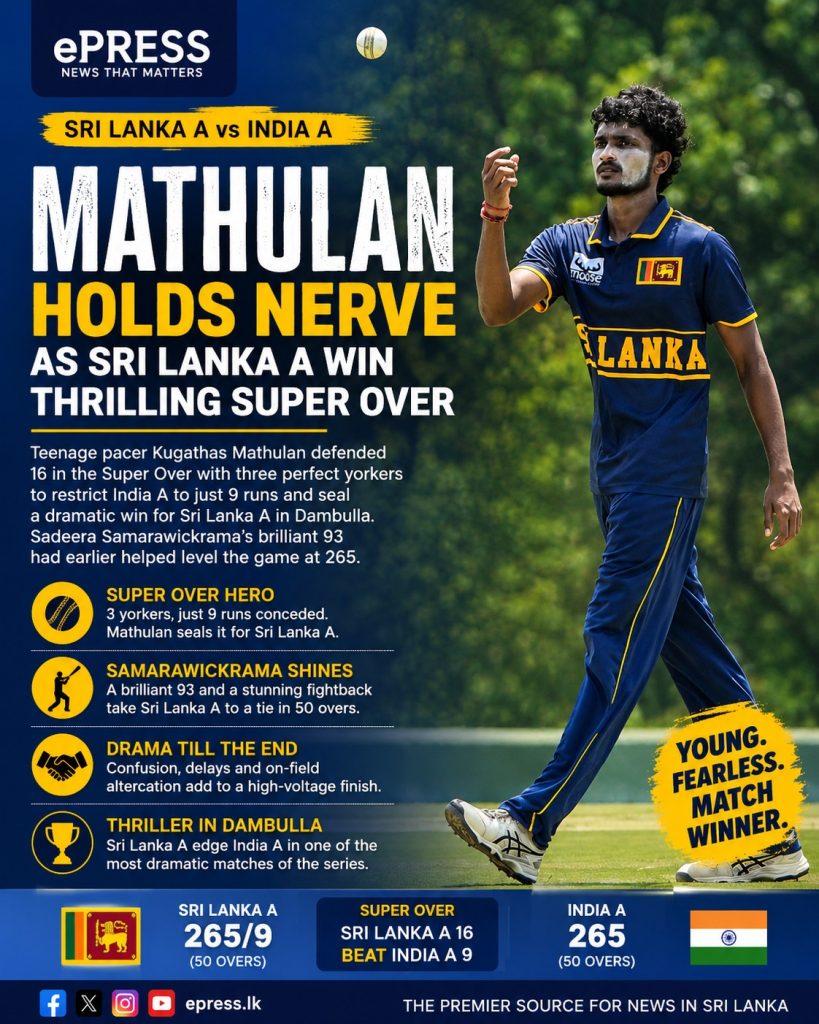 Mathulan's yorking masterclass sinks India A 3 Mathulan web post