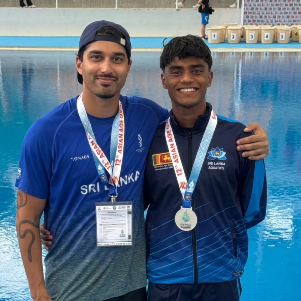 Muhammad wins Asian butterfly silver 5 MF with coach Matthew Abeysinghe
